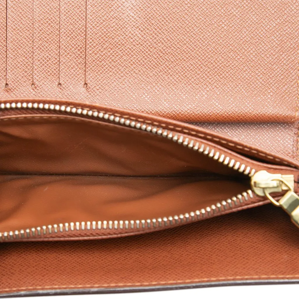 Louis Vuitton Monogram Alexandra Small Wallet Brown Very good - Model View