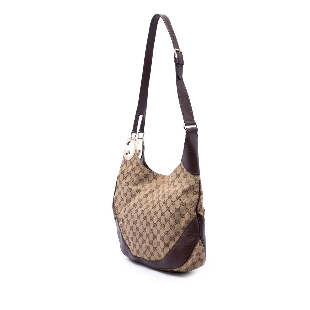 Gucci GG Canvas Charlotte Crossbody Beige Very good - Back View