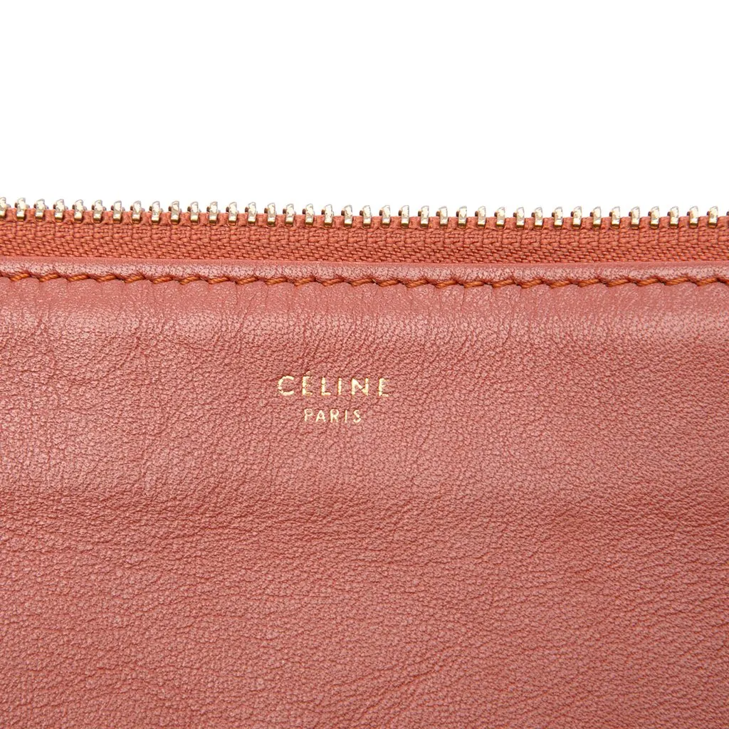 Celine Large Lambskin Trio Crossbody Red Leather Very good - Box View