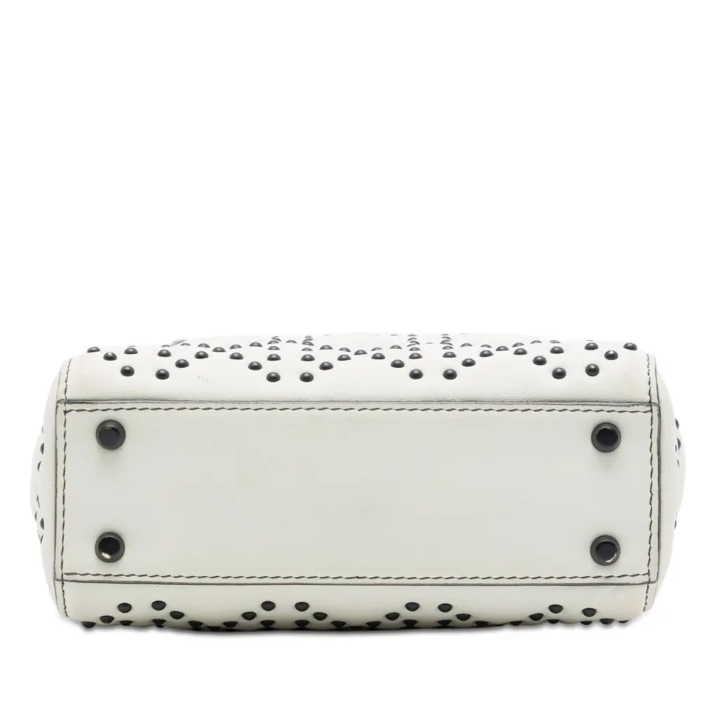 Dior Mini Lambskin Cannage Studded Supple Lady Dior White Leather Very good - Inside View