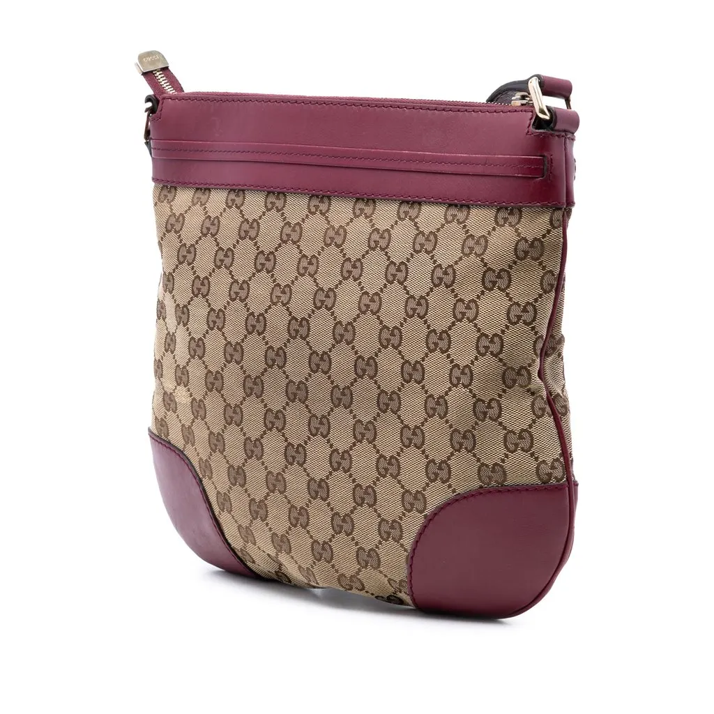Gucci GG Canvas Mayfair Crossbody Beige Canvas Good - Back View