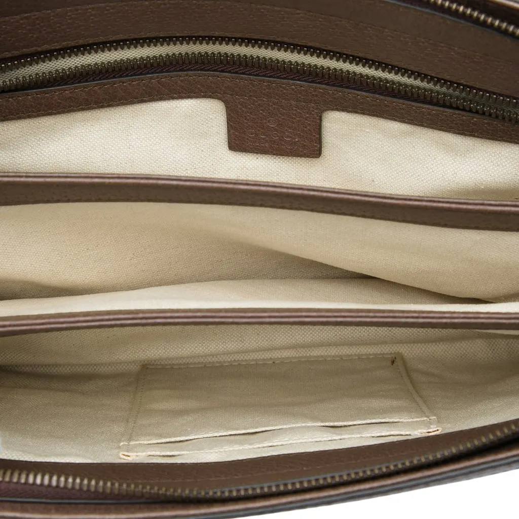 Gucci Medium GG Supreme Web Ophidia Crossbody Beige Very good - Model View