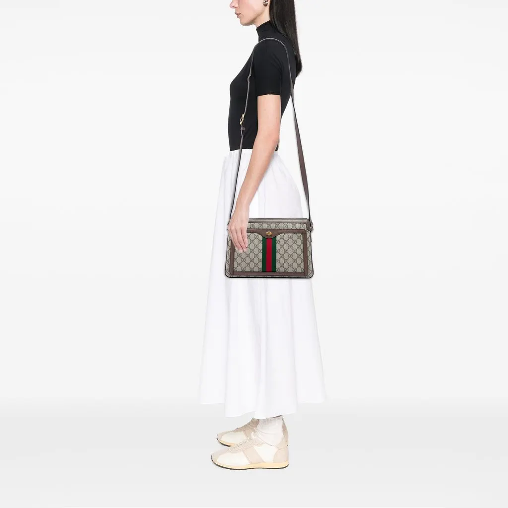 Gucci Medium GG Supreme Web Ophidia Crossbody Beige Very good - Box View