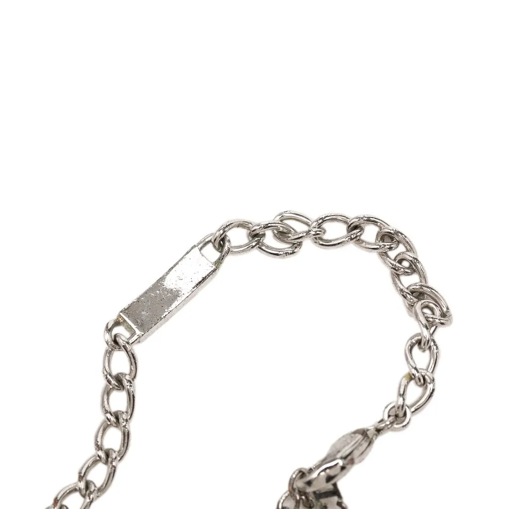 Dior Brass Logo Chain Link Bracelet Silver Brass Very good - Box View