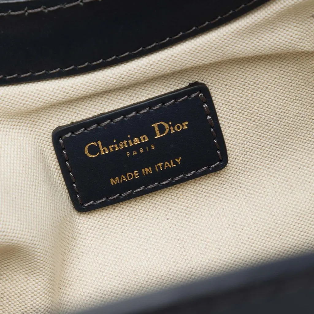 Dior Oblique Canvas Fold Over Clutch Blue Very good - Box View