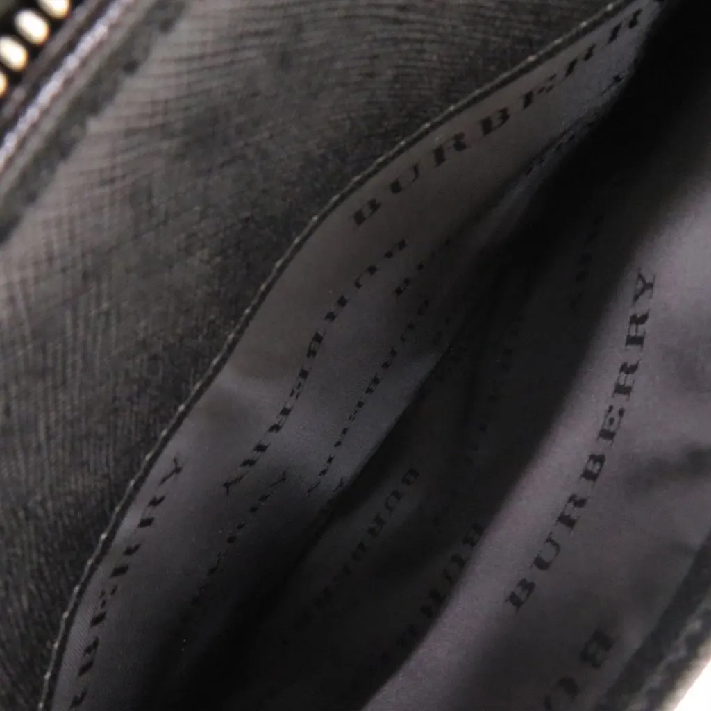 Burberry Leather Clutch Black Leather Very good - Box View