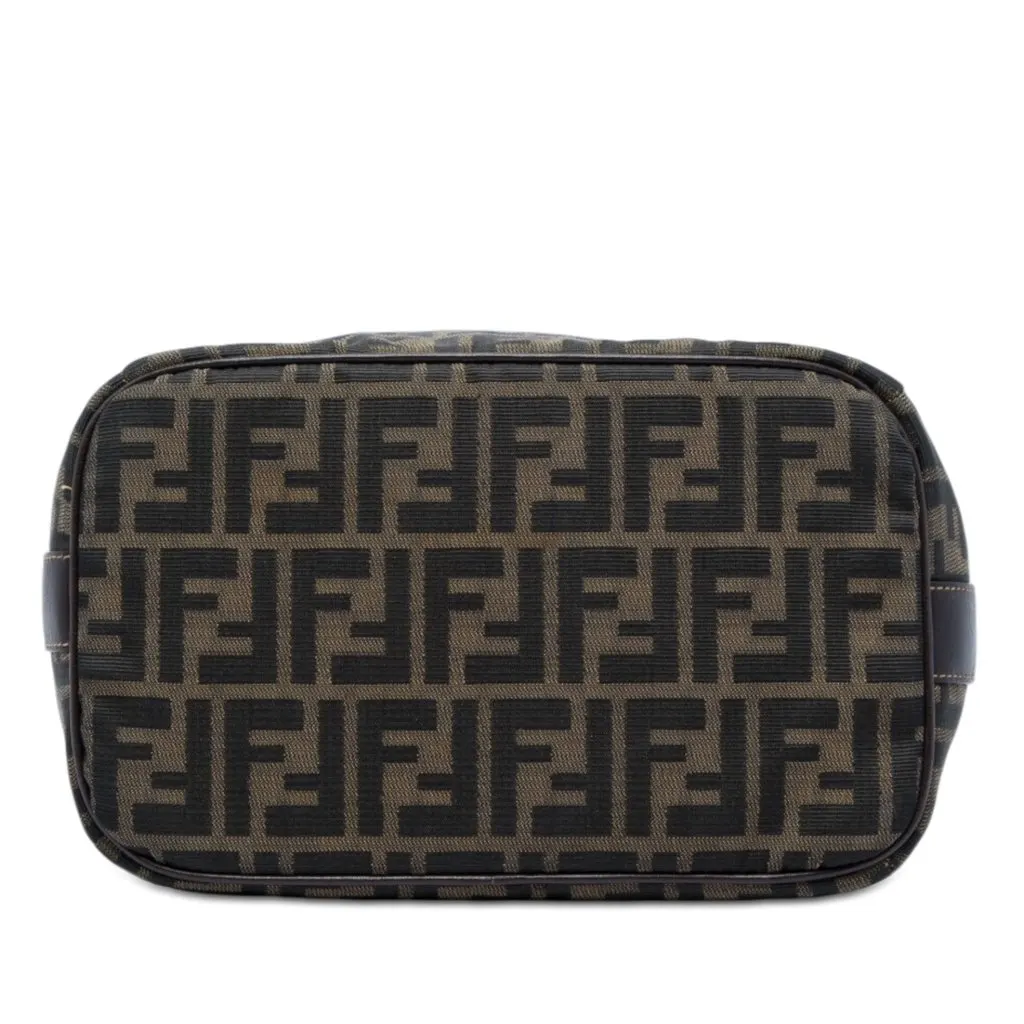 Fendi Zucca Canvas Vanity Cosmetic Bag Brown Very good - Inside View