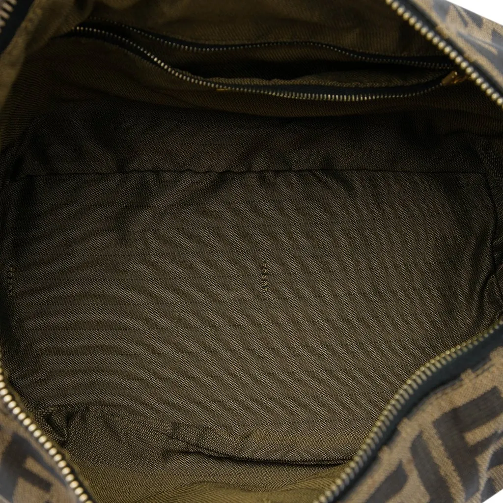 Fendi Zucca Canvas Vanity Cosmetic Bag Brown Very good - Model View