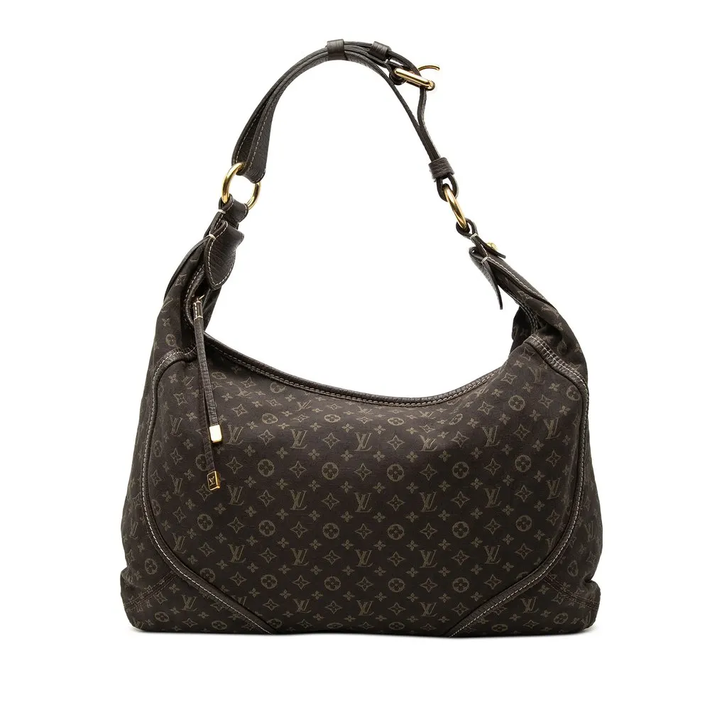Louis Vuitton Monogram Mini Lin Manon MM Brown Very good - Front View