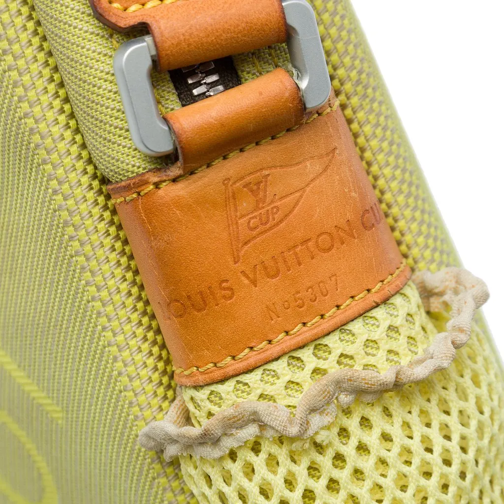 Louis Vuitton Limited Edition Damier Geant LV Cup Weatherly Bag Green Canvas Good - Box View