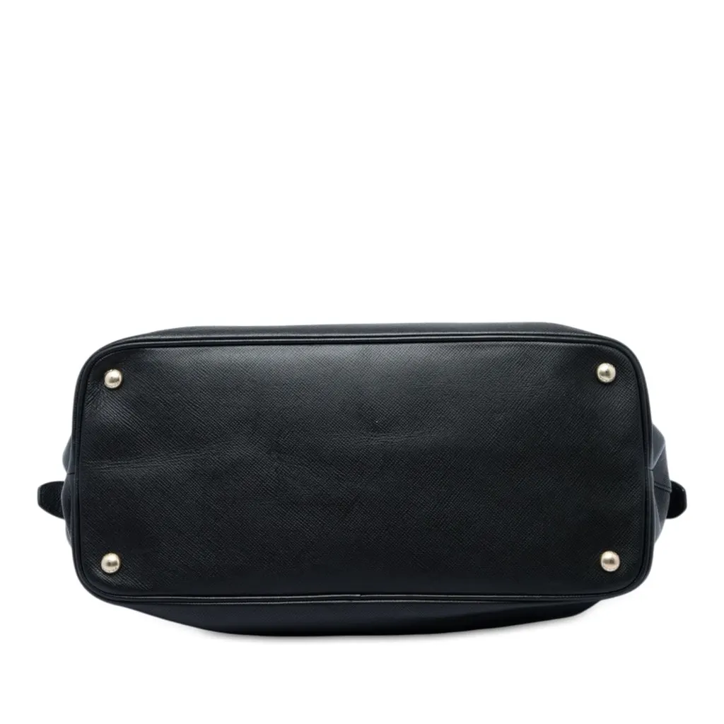 Prada Saffiano Cuir Triple Zip Dome Top Handle Bag Black Leather Very good - Inside View
