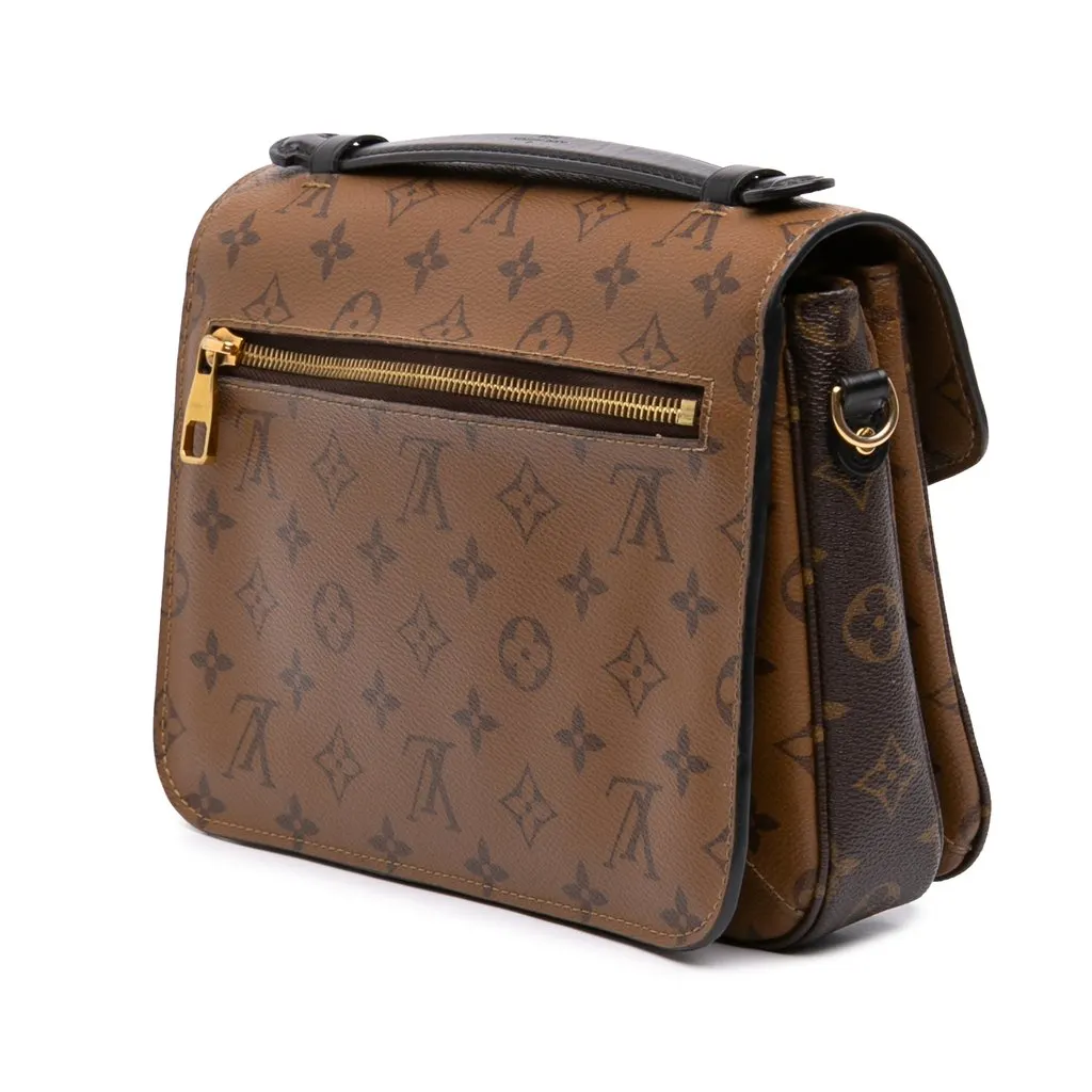 Louis Vuitton Monogram Reverse Pochette Metis Brown Very good - Back View
