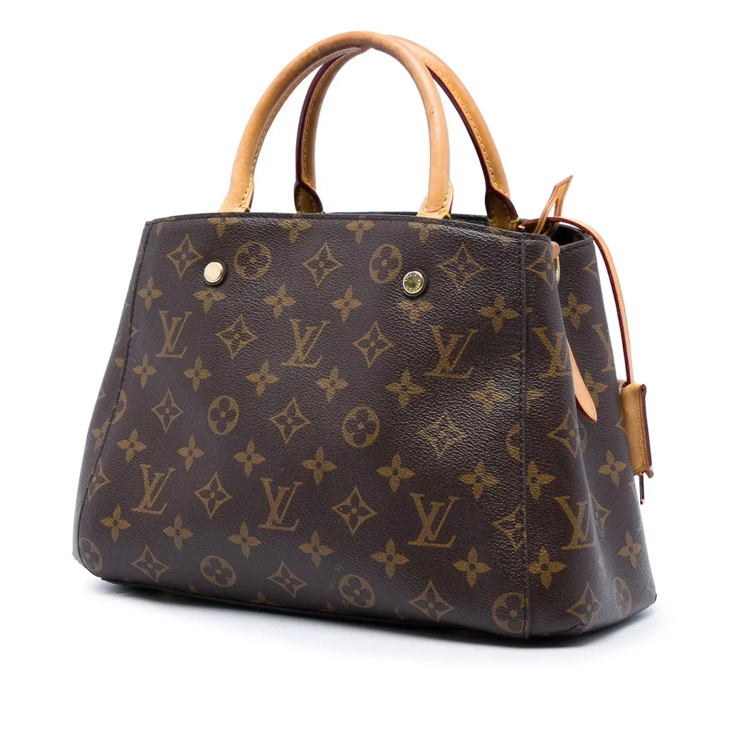 Louis Vuitton Monogram Montaigne BB Brown Very good - Back View