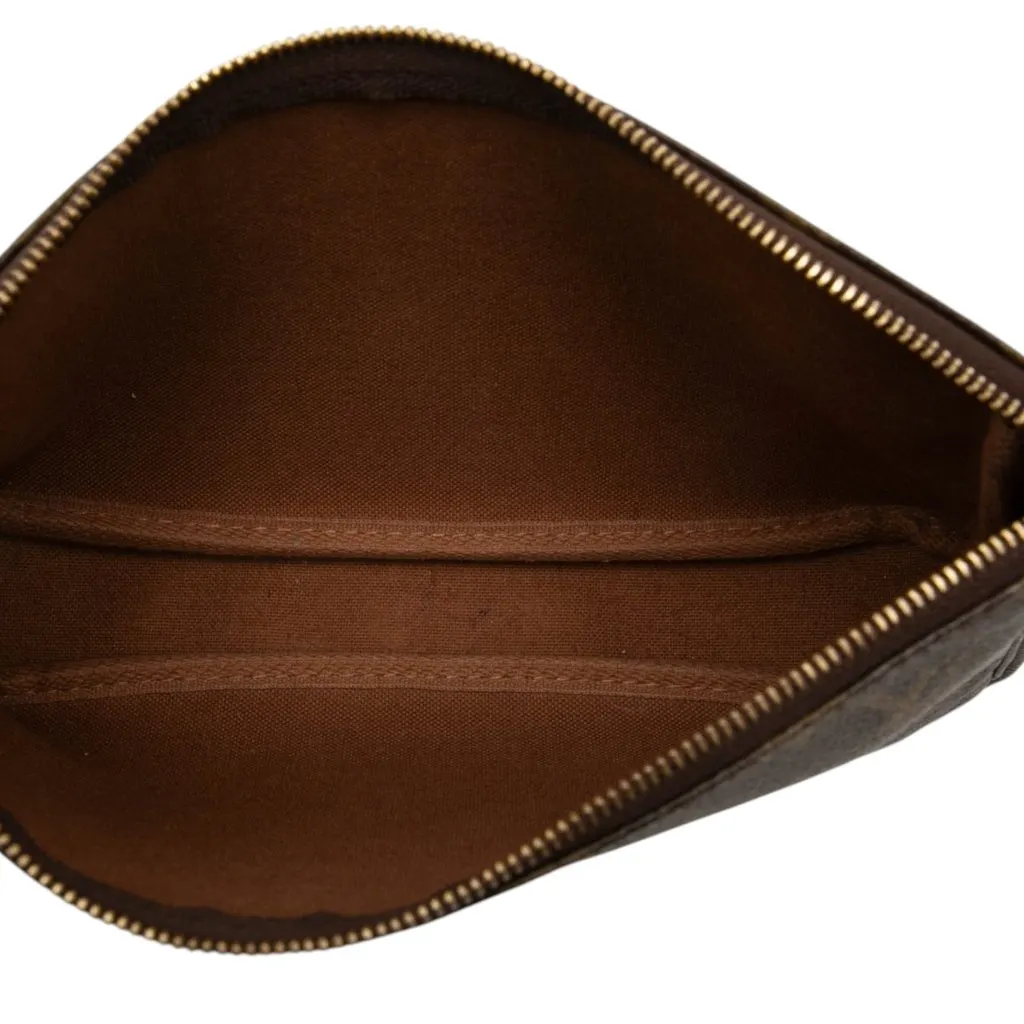 Louis Vuitton Monogram Pochette Accessoires Brown Canvas Good - Model View