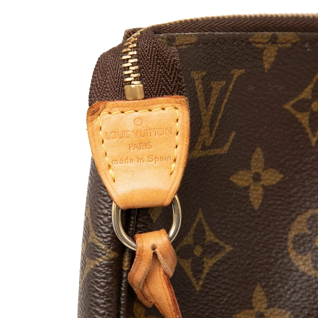 Louis Vuitton Monogram Pochette Accessoires Brown Canvas Good - Box View