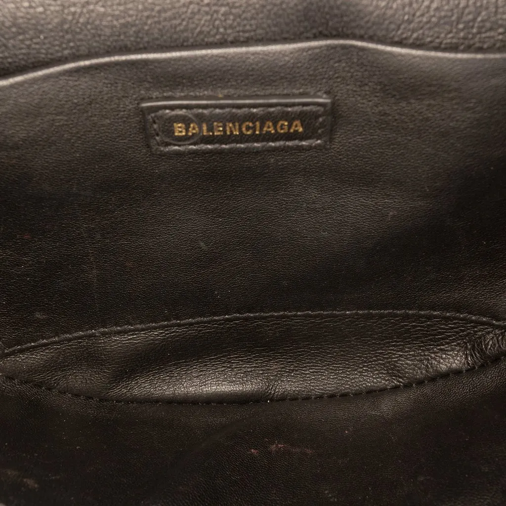 Balenciaga Velvet Crystal Embellished Souvenir Belt Bag XXS Black Very good - Model View