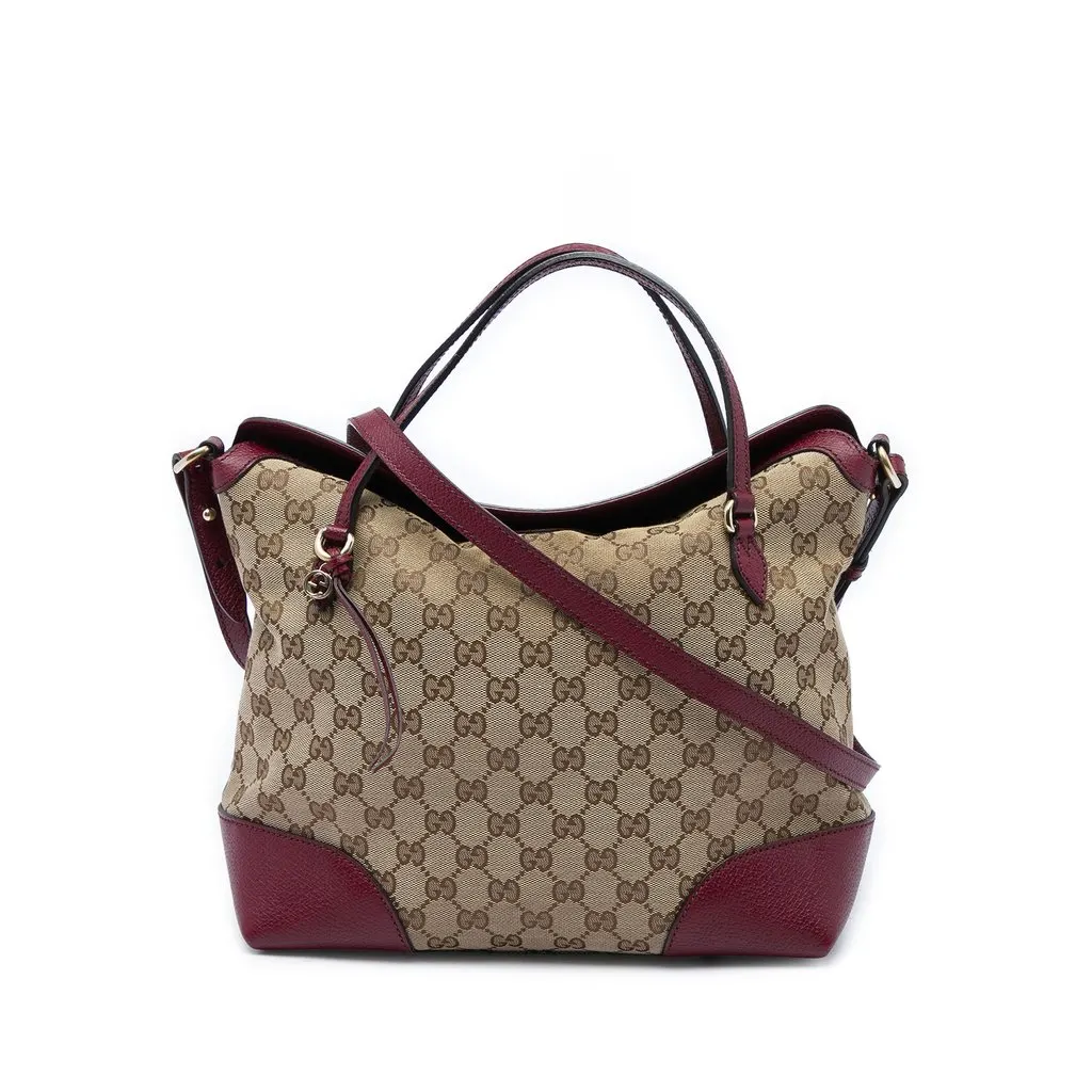 Gucci Medium GG Canvas Bree Fold Over Tote