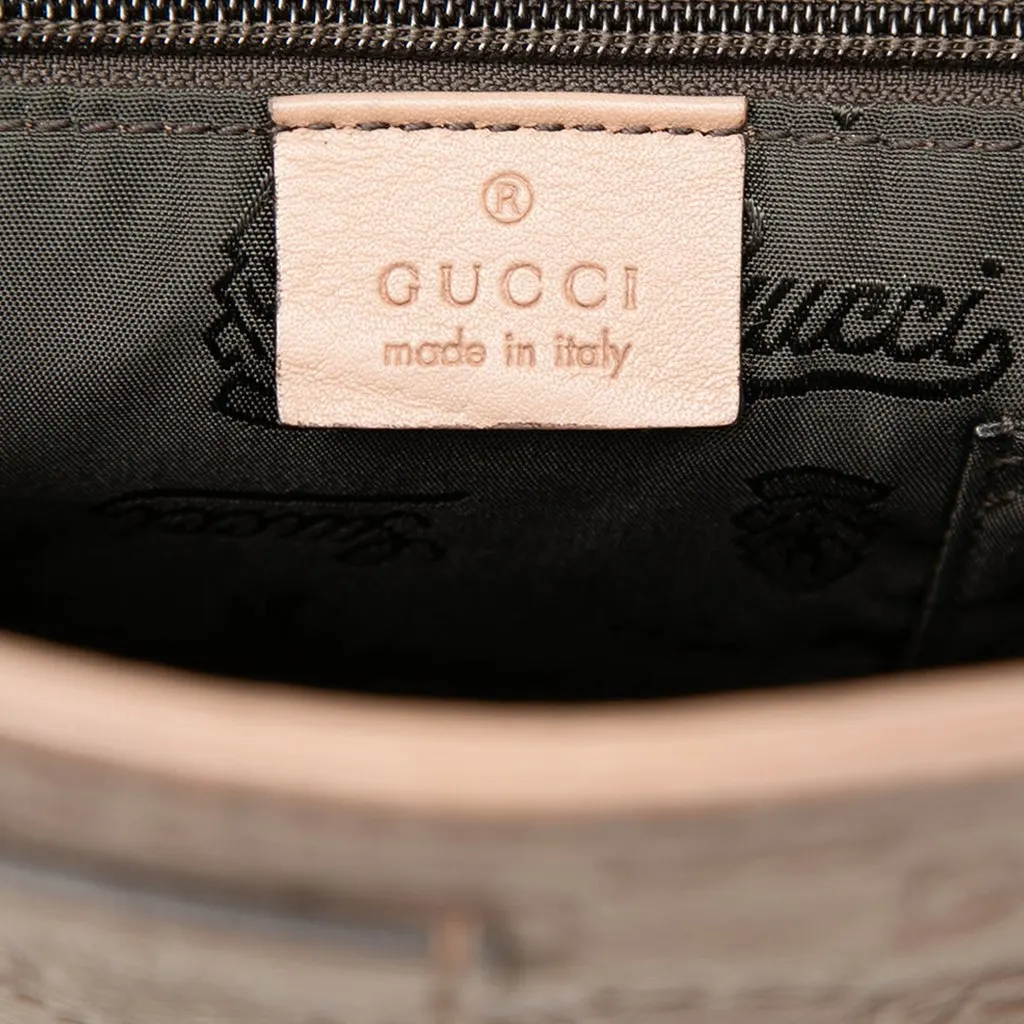 Gucci Guccissima Crossbody Brown Leather Very good - Box View