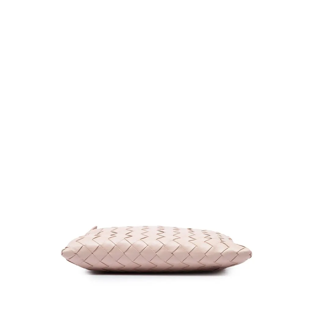 Bottega Veneta Mini Nappa Intrecciato Hop Satchel Pink Leather Very good - Inside View