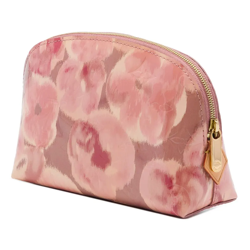 Louis Vuitton Monogram Vernis Ikat Cosmetic Pouch Pink Leather Very good - Back View