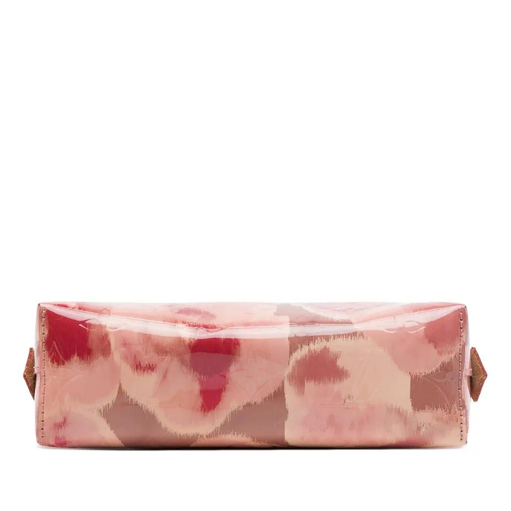 Louis Vuitton Monogram Vernis Ikat Cosmetic Pouch Pink Leather Very good - Inside View