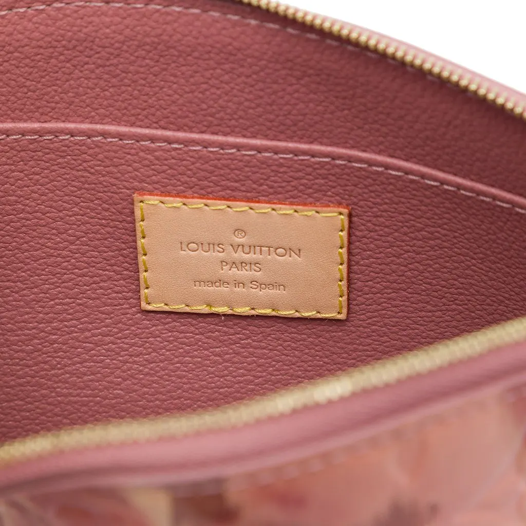 Louis Vuitton Monogram Vernis Ikat Cosmetic Pouch Pink Leather Very good - Box View