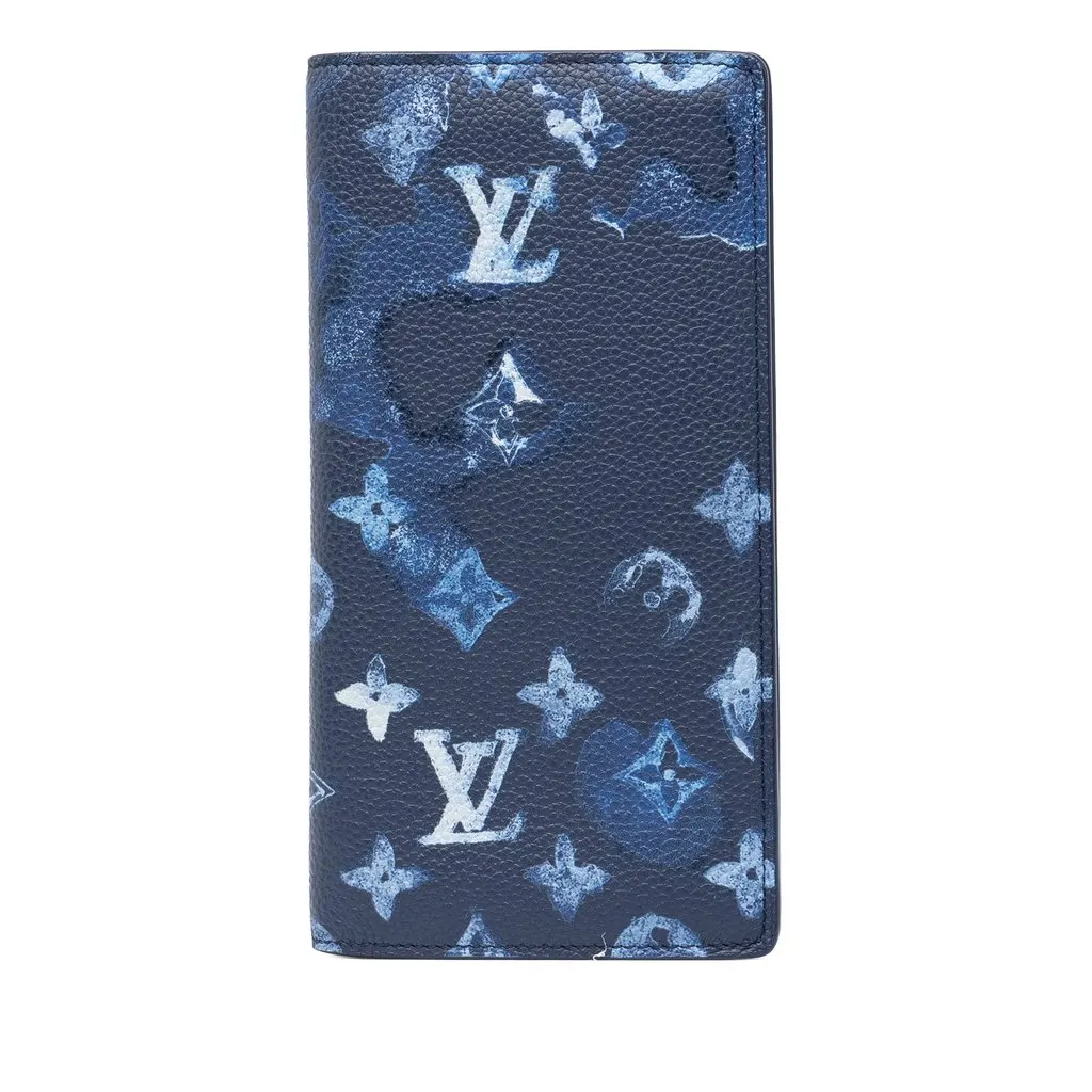 Louis Vuitton Monogram Ink Watercolor Portefeuille Brazza Bifold Long Wallet