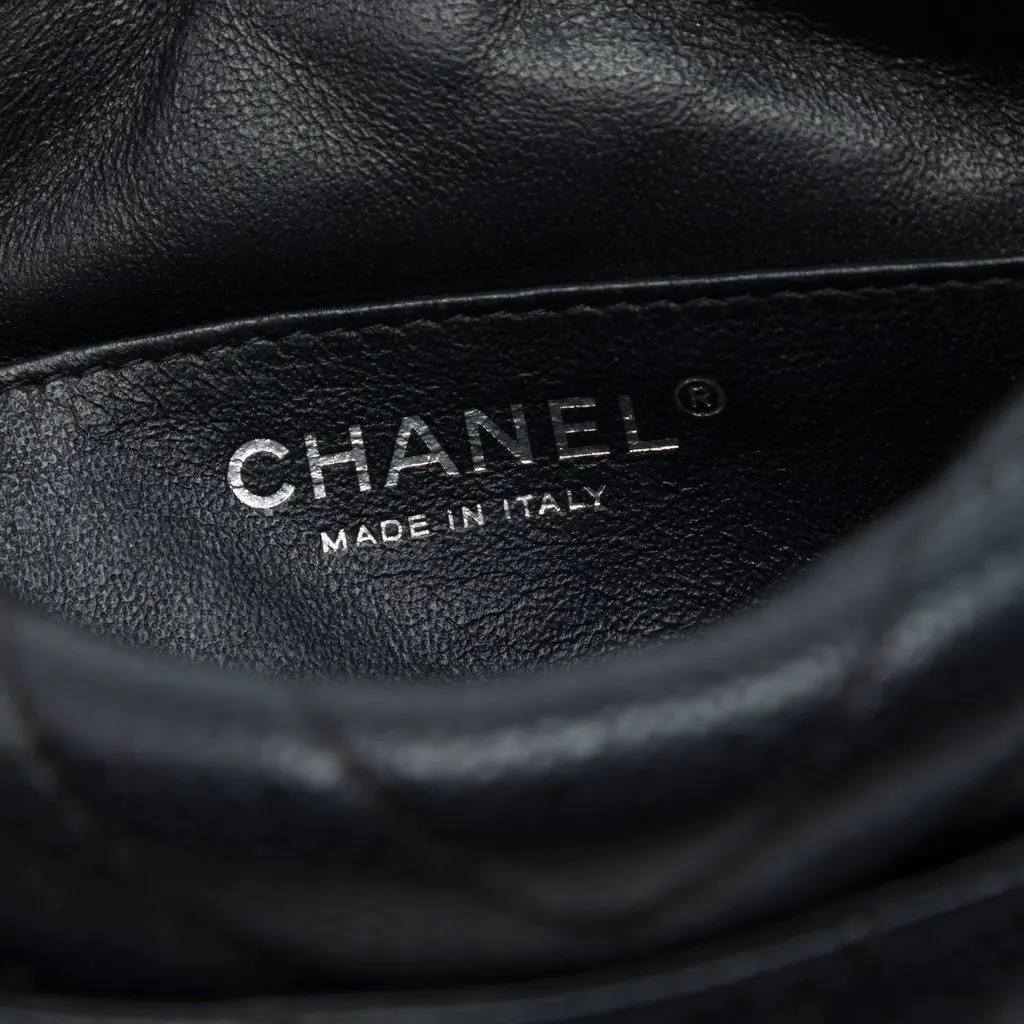 Chanel CC Chevron Caviar Camera Bag Black Leather Very good - Box View