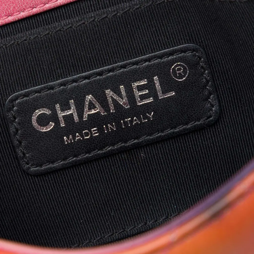 Chanel Extra Mini Quilted Lambskin Flower Power Single Flap Pink Leather Very good - Box View