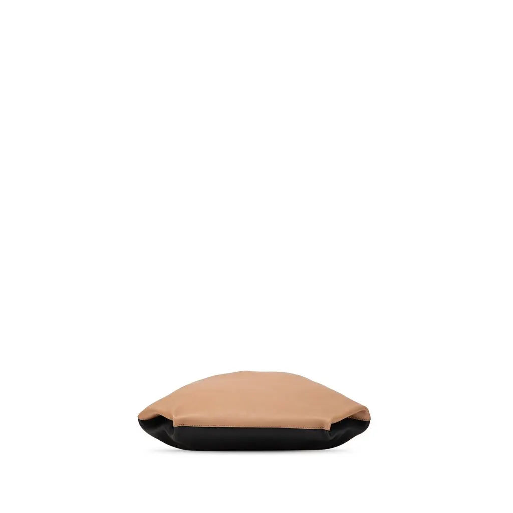 Burberry Bicolor Calfskin Grommet Hobo Brown Leather Very good - Inside View
