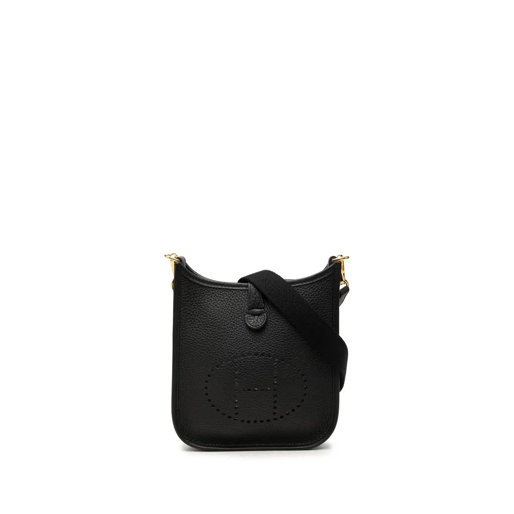Hermès Clemence Evelyne I 16 Amazone Black Leather Very good - Front View
