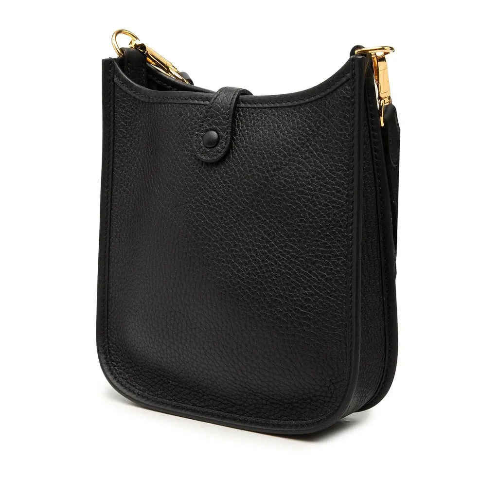 Hermès Clemence Evelyne I 16 Amazone Black Leather Very good - Back View