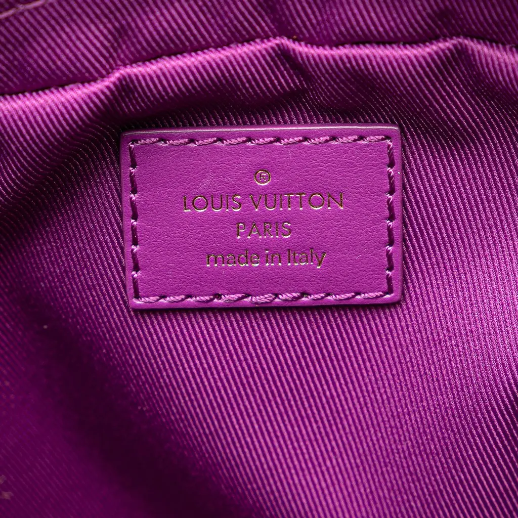 Louis Vuitton Monogram Denim Outdoor Bumbag Purple Very good - Box View