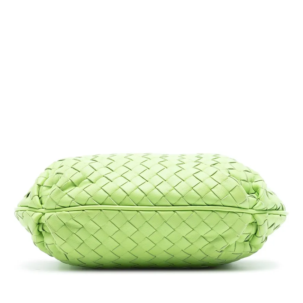 Bottega Veneta Nappa Intrecciato Shoulder Bag Green Leather Very good - Inside View