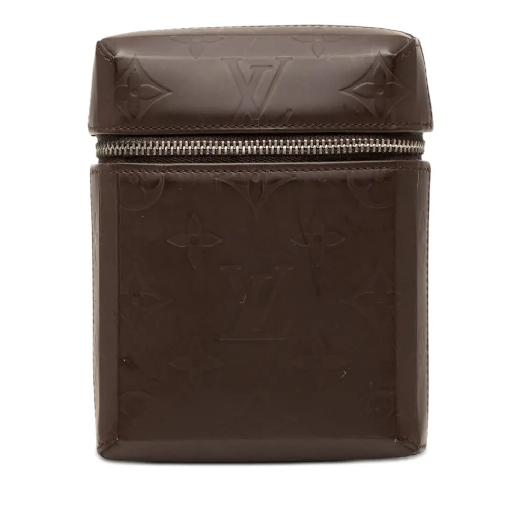 Louis Vuitton Monogram Glace Ray Belt Pouch Brown Leather Very good - Front View