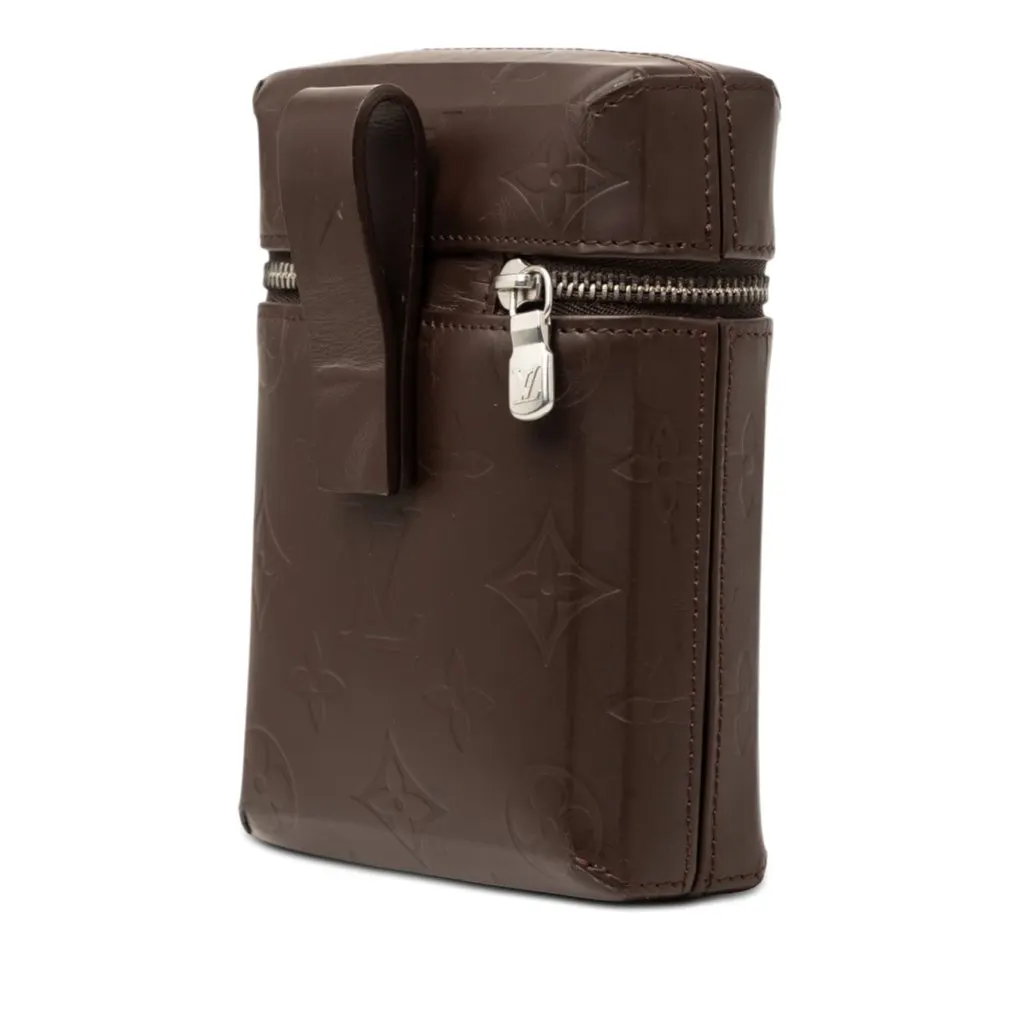 Louis Vuitton Monogram Glace Ray Belt Pouch Brown Leather Very good - Back View