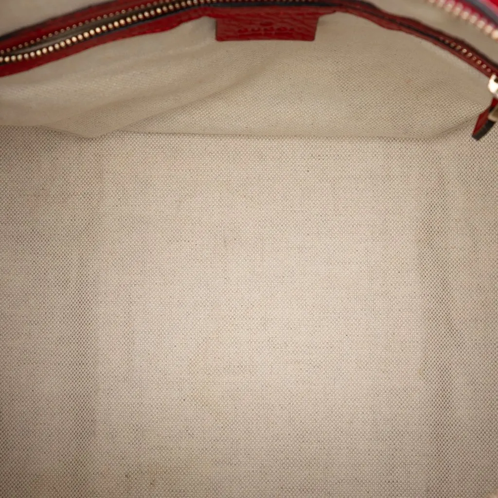 Gucci Medium GG Canvas Web Joy Boston Bag Beige Very good - Model View