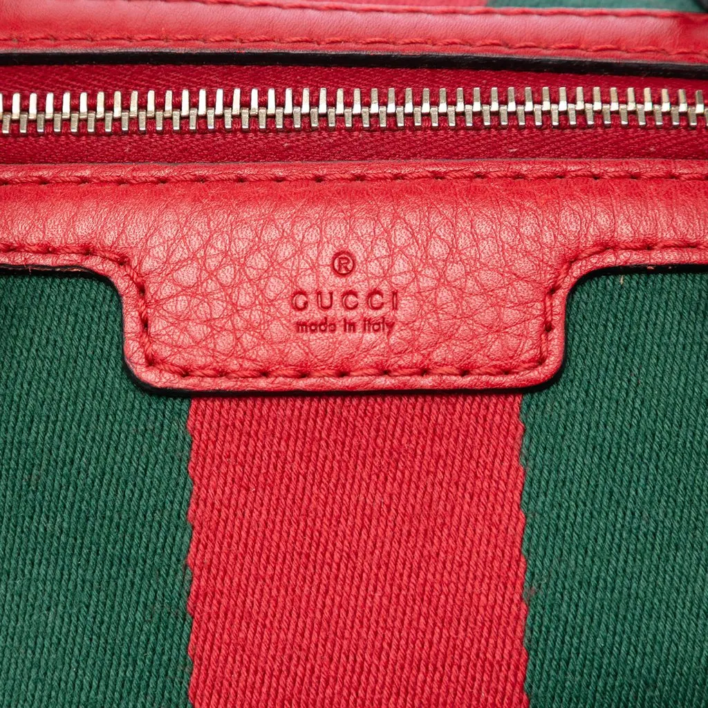 Gucci Medium GG Canvas Web Joy Boston Bag Beige Very good - Box View