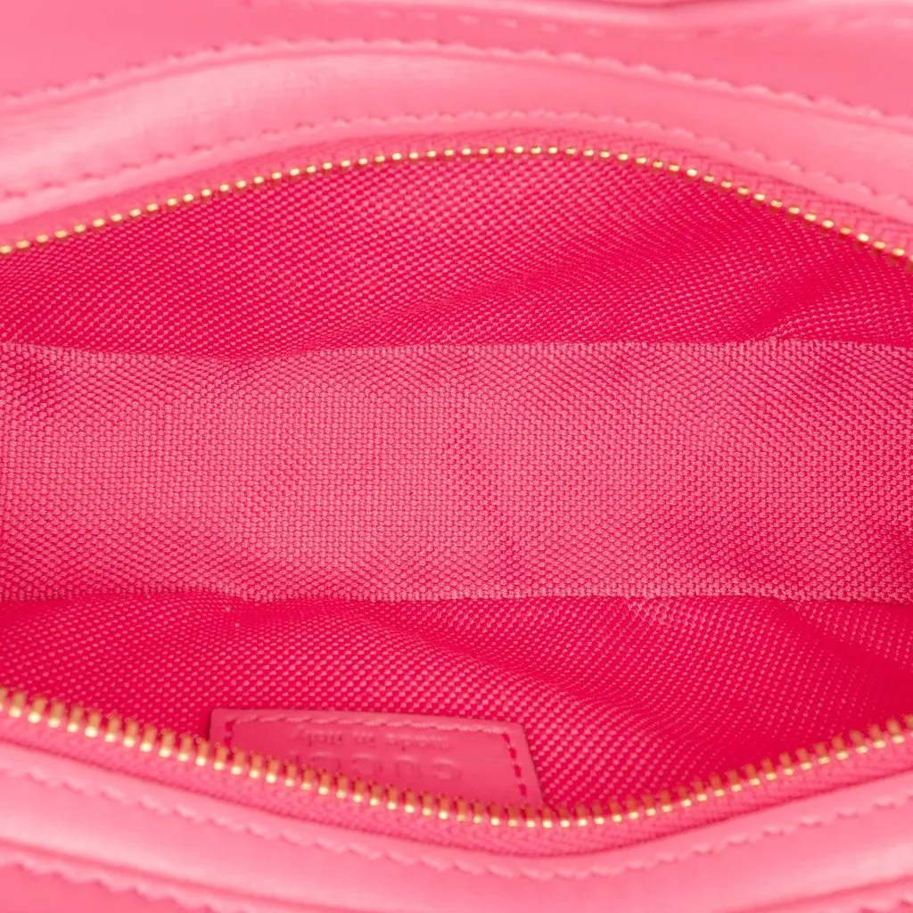 Gucci Mini GG Canvas Moon Side Shoulder Bag Pink Very good - Model View