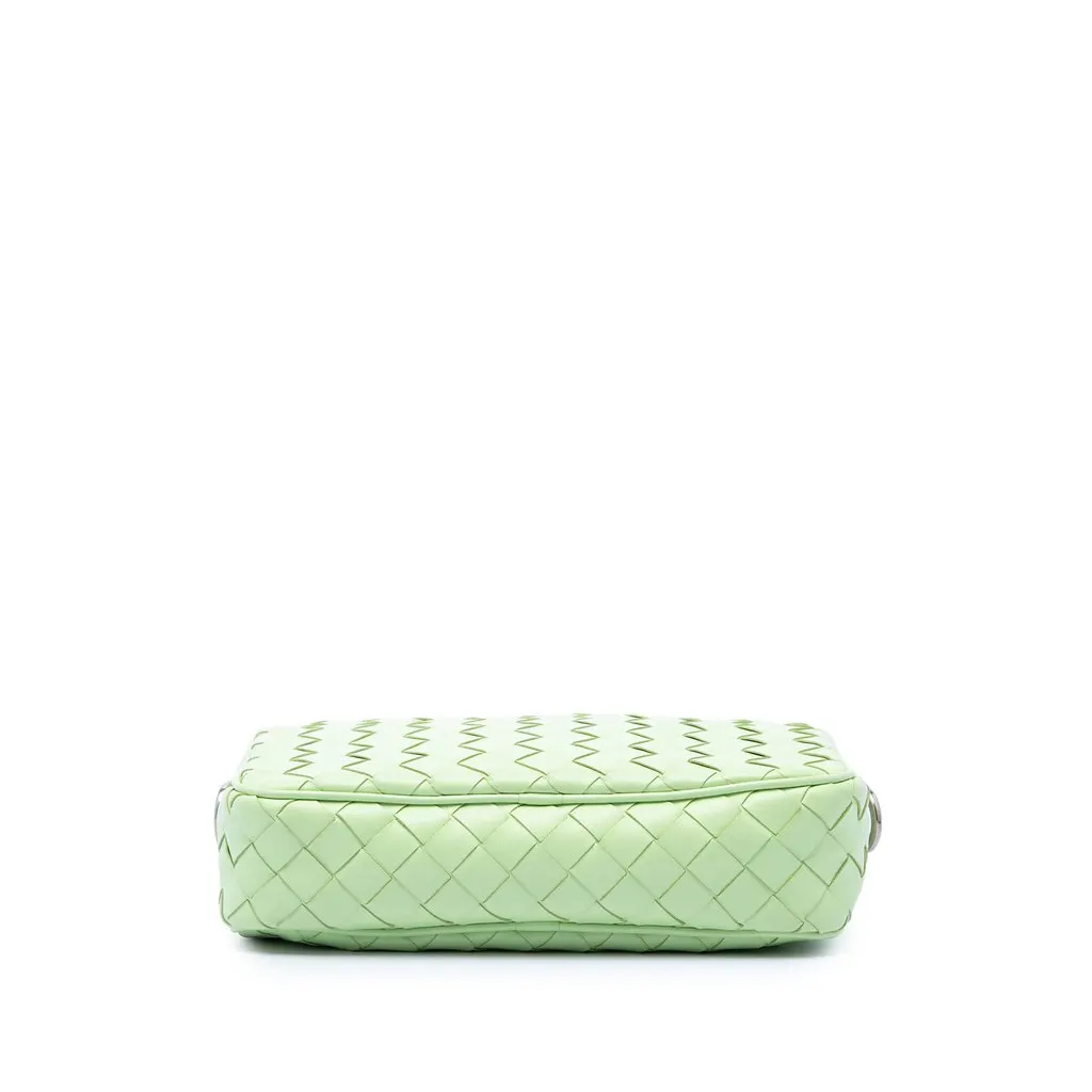 Bottega Veneta Small Calfskin Intrecciato Camera Bag Green Leather Very good - Inside View