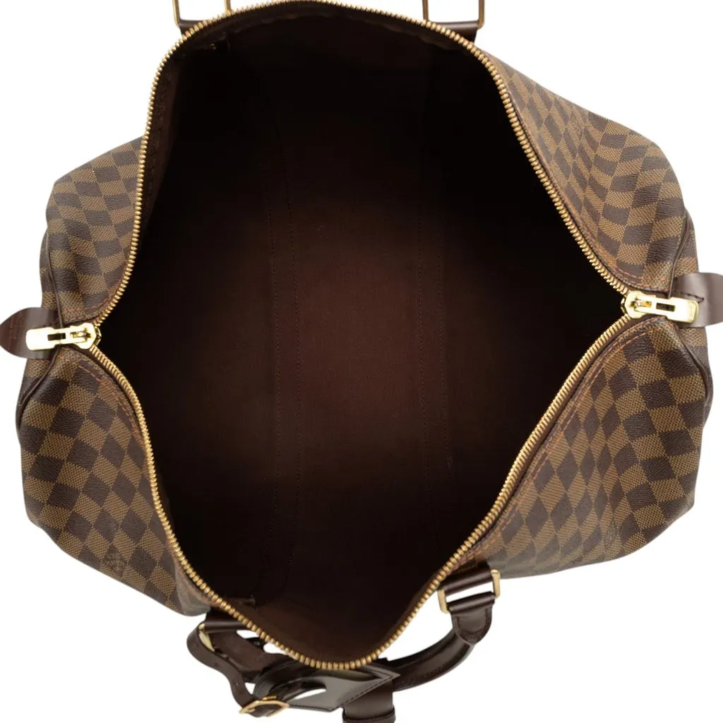 Louis Vuitton Damier Ebene Keepall 50 Brown Canvas Very good - Model View