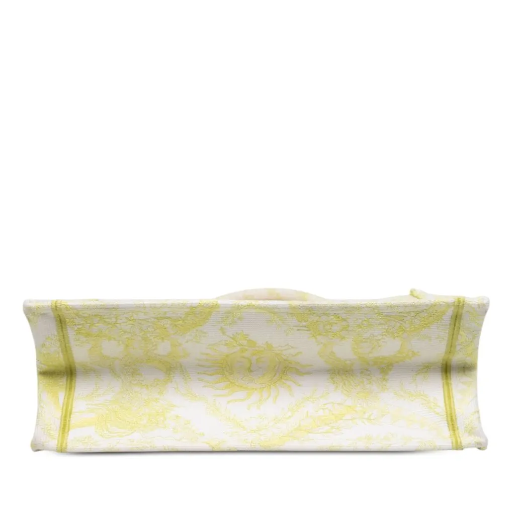 Dior Medium Embroidered Canvas Toile de Jouy Soleil Lady D Lite White Canvas Very good - Inside View