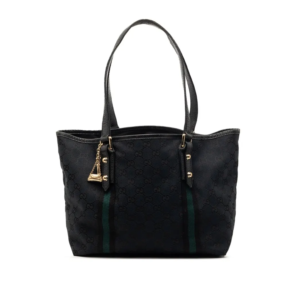Gucci GG Canvas Jolicoeur Tote Black Very good - Front View