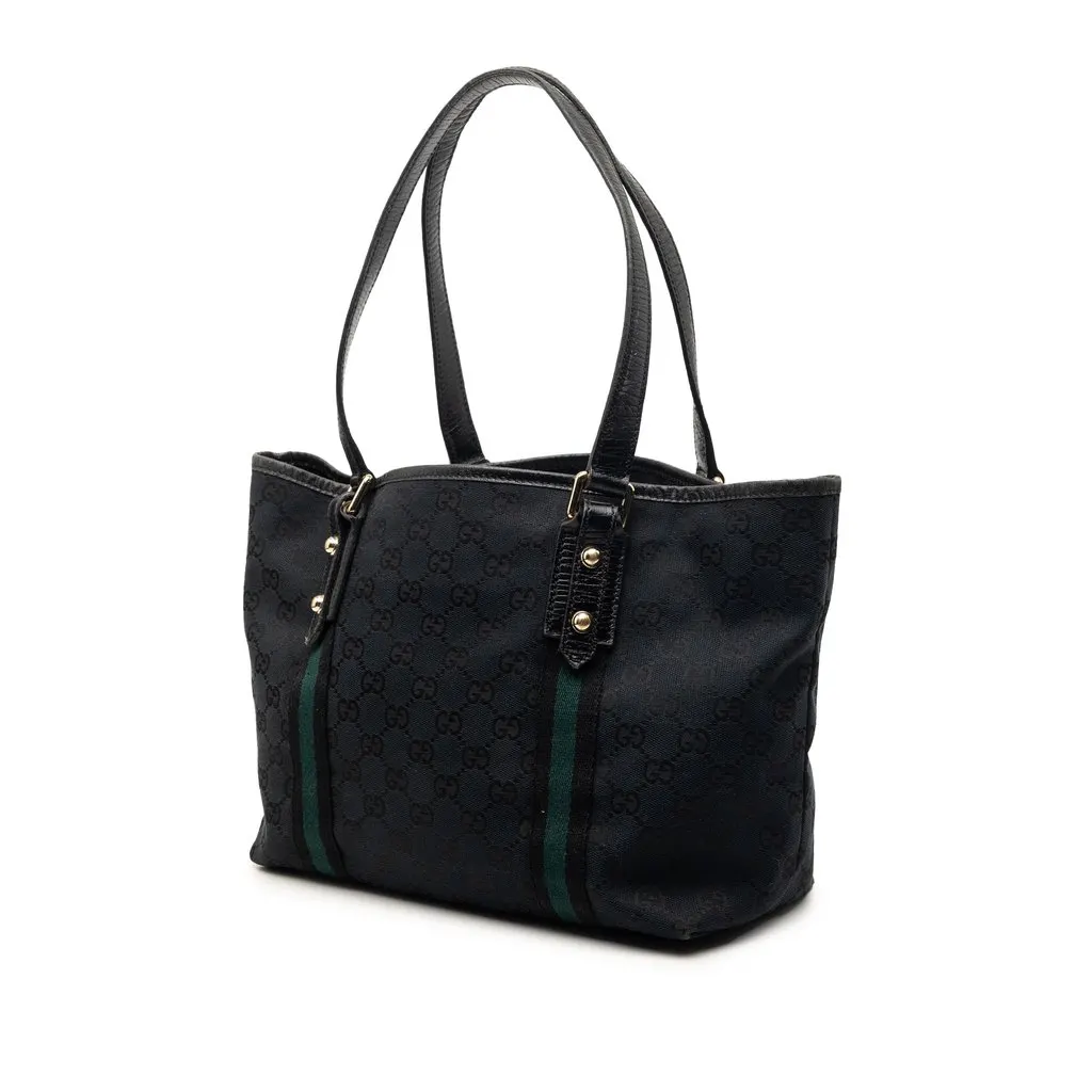 Gucci GG Canvas Jolicoeur Tote Black Very good - Back View