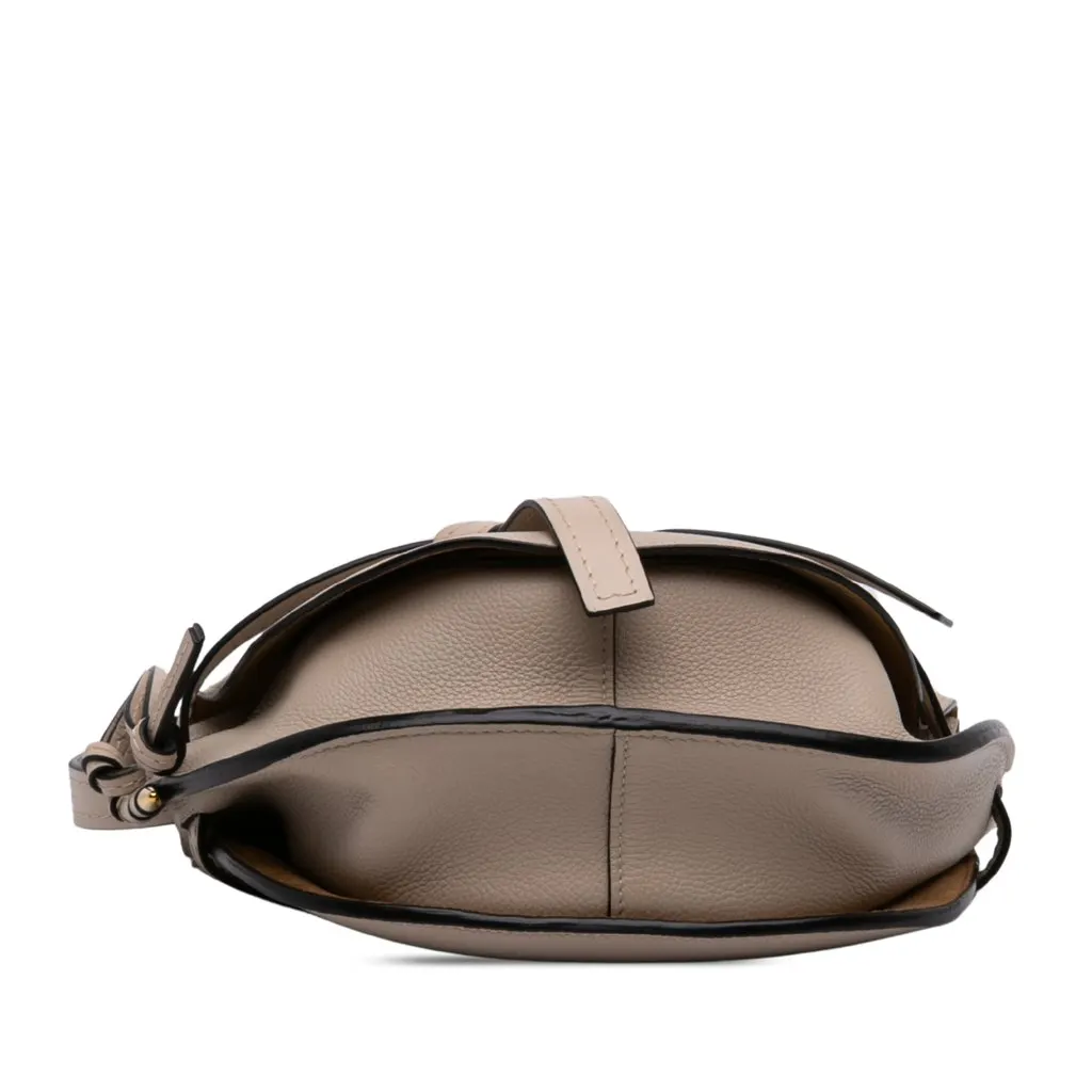 LOEWE Small Leather Gate Crossbody Beige Leather Very good - Inside View
