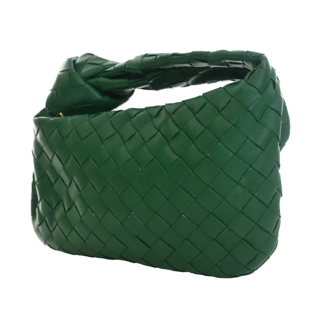 Bottega Veneta Mini Nappa Intrecciato Jodie Green Leather Very good - Model View