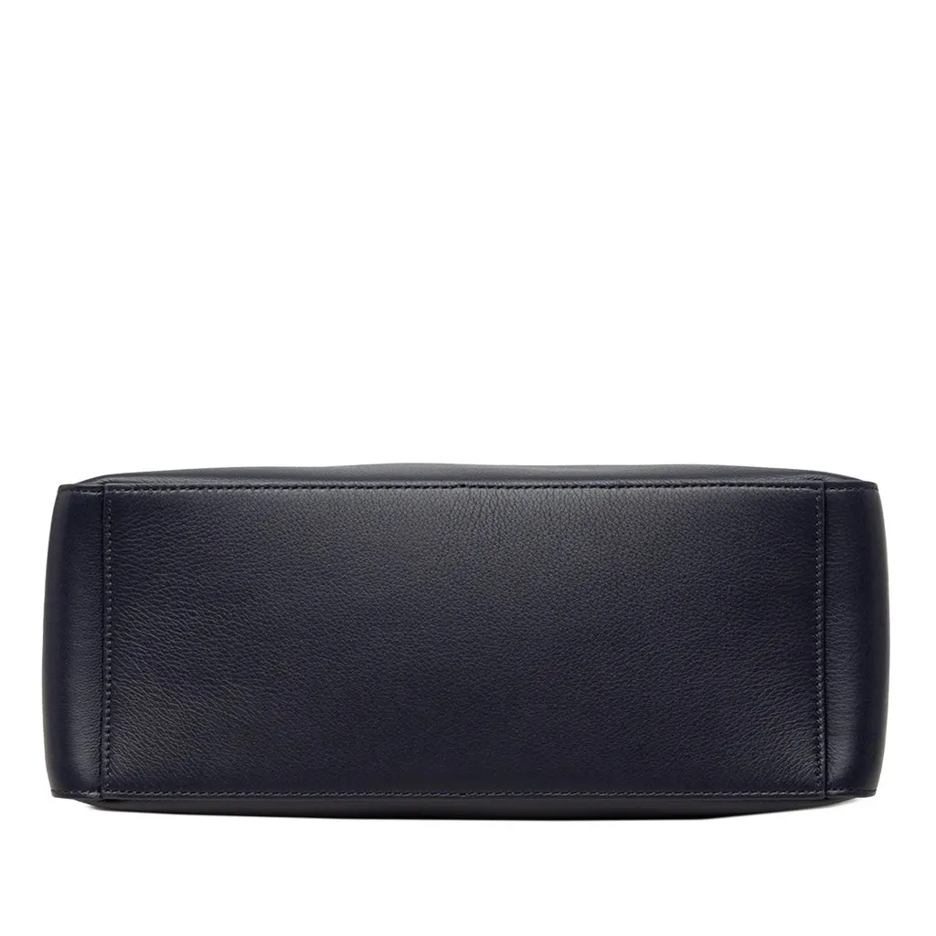Salvatore Ferragamo Leather Soft Pouch Blue Leather Very good - Inside View