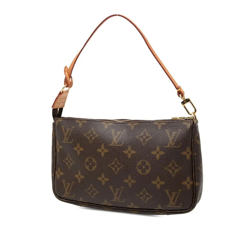 Louis Vuitton Monogram Pochette Accessoires Brown Very good - Back View
