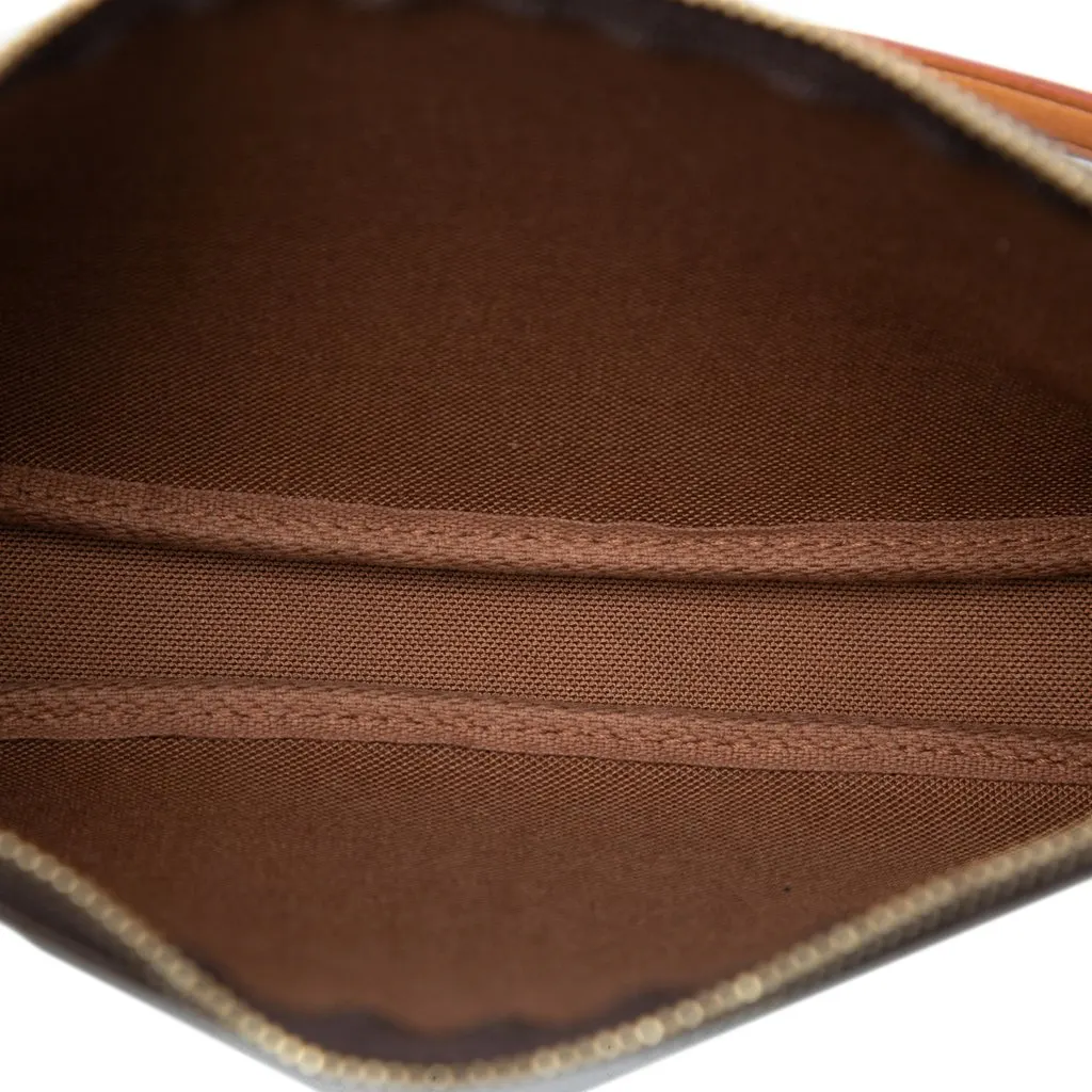 Louis Vuitton Monogram Pochette Accessoires Brown Very good - Model View