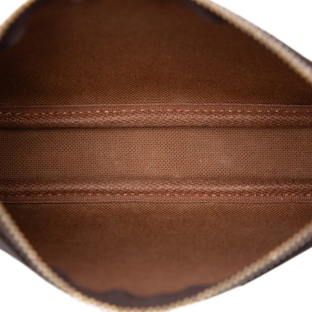 Louis Vuitton Monogram Mini Pochette Accessoires Brown Very good - Model View